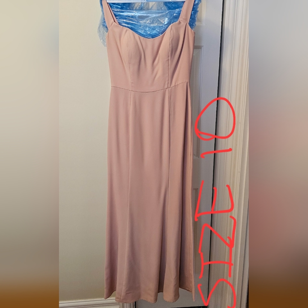 Elegant Pink Off-The-Shoulder Dress
